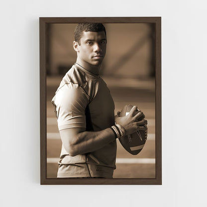 ap-russell wilson-2 cadre Bois foncé