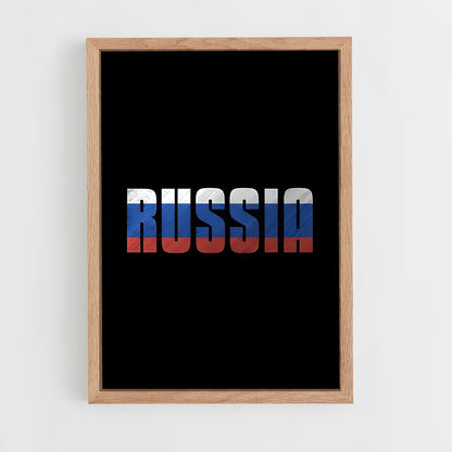 ap-russia flag-5 cadre Bois clair