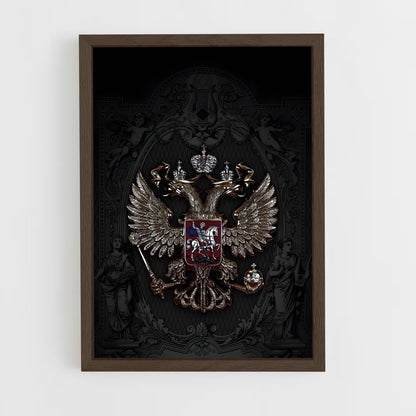ap-russia flag-6 cadre Bois foncé