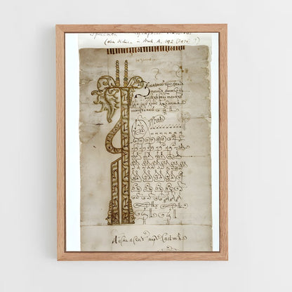 ap-russian calligraphy-3 cadre Bois clair