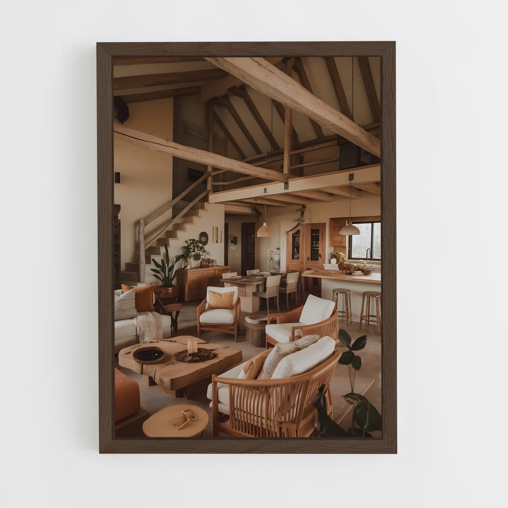 ap-rustic-15 cadre Bois foncé