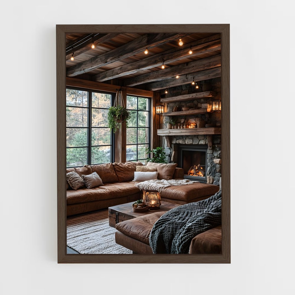 ap-rustic-16 cadre Bois foncé