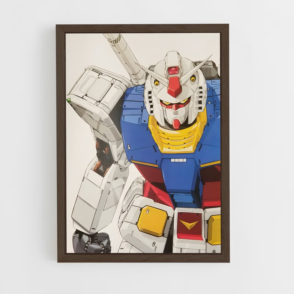 ap-rx78 gundam-1 cadre Bois foncé