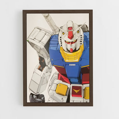 ap-rx78 gundam-1 cadre Bois foncé