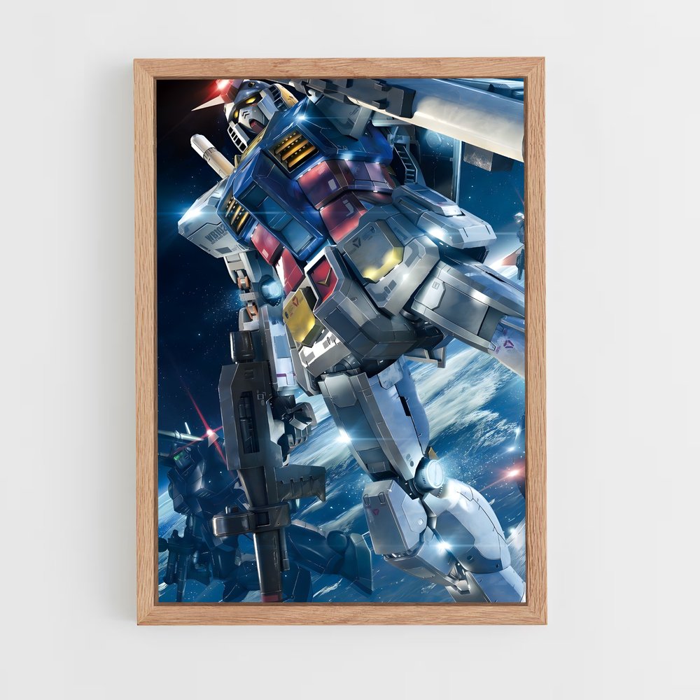 ap-rx78 gundam-7 cadre Bois clair