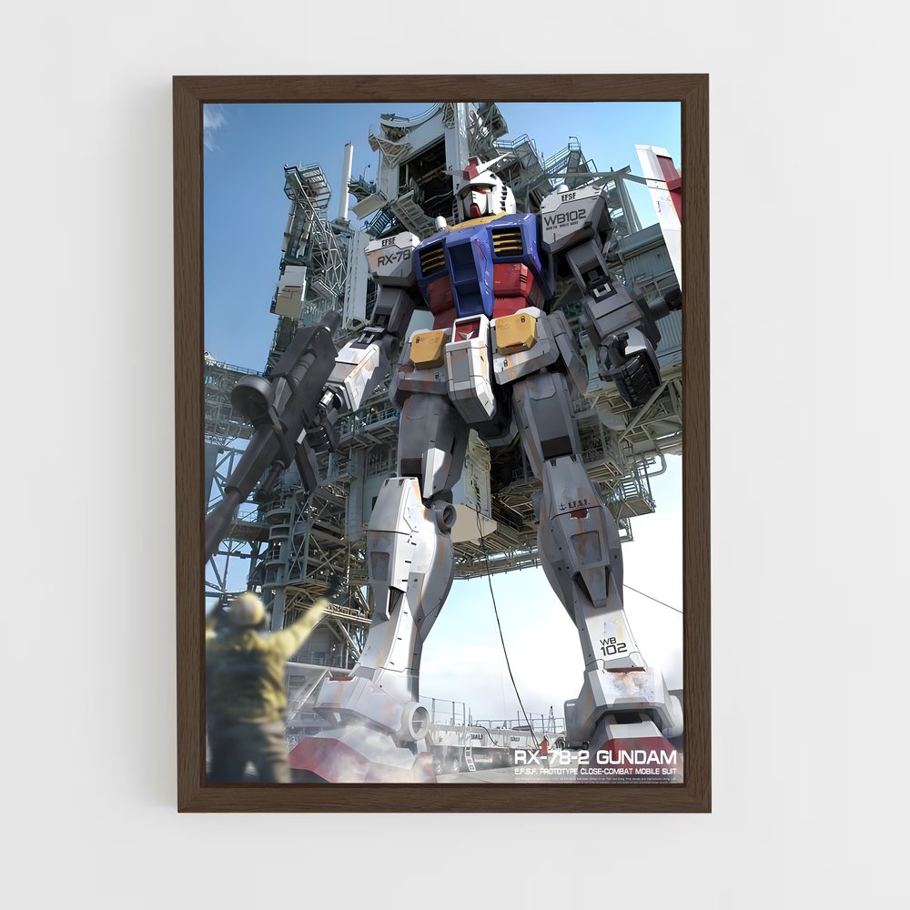 ap-rx78 gundam-8 cadre Bois foncé
