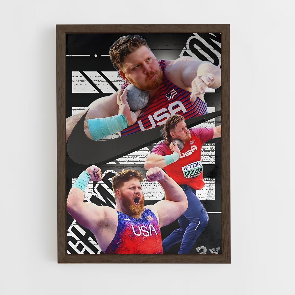 ap-ryan crouser-1 cadre Bois foncé