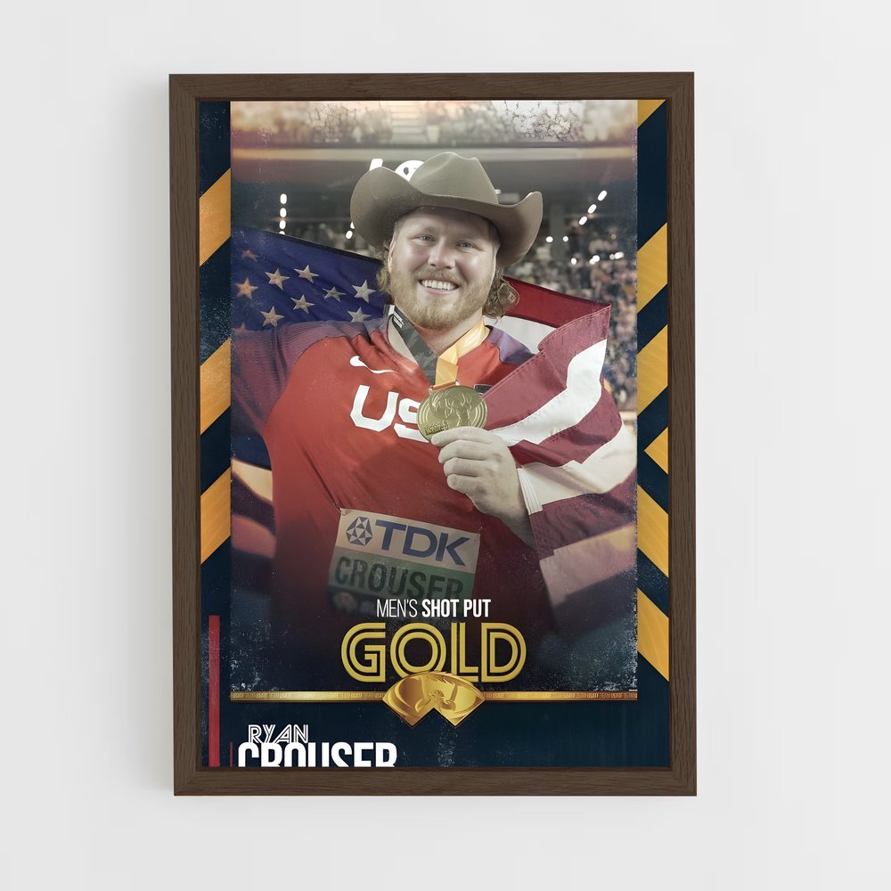 ap-ryan crouser-5 cadre Bois foncé