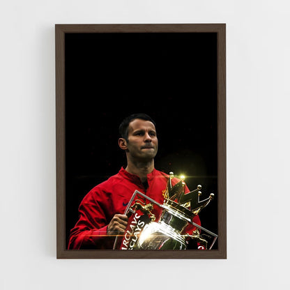 ap-ryan giggs-2 cadre Bois foncé