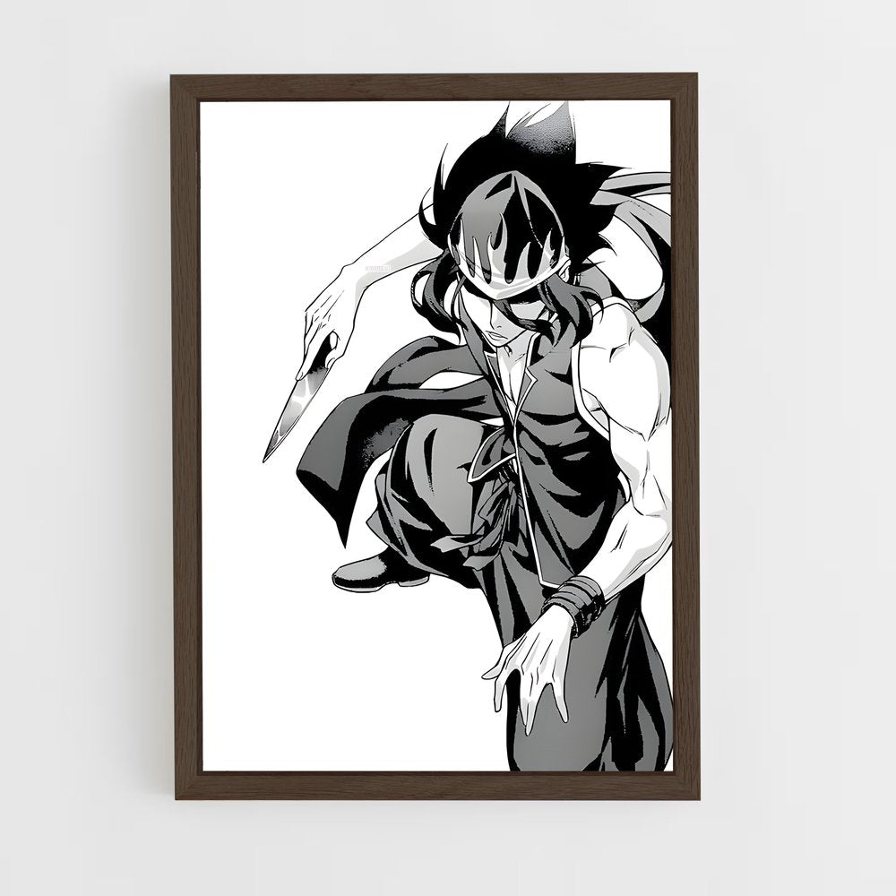 ap-ryo kurokiba-6 cadre Bois foncé