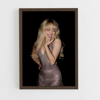ap-sabrina carpenter-3 cadre Bois foncé