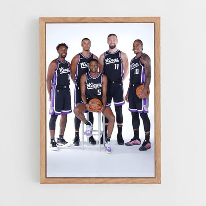 ap-sacramento kings-12 cadre Bois clair