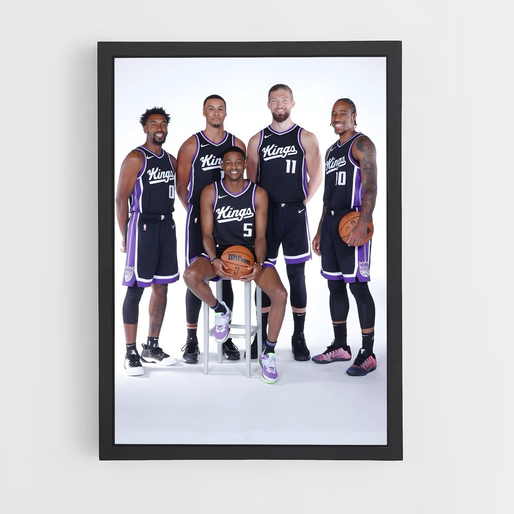 ap-sacramento kings-12 cadre Noir