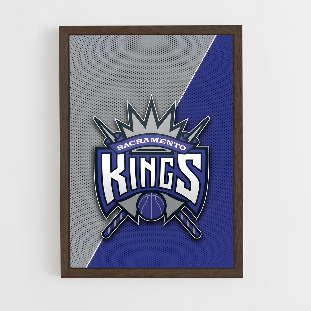ap-sacramento kings-13 cadre Bois foncé