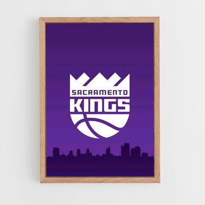 ap-sacramento kings-16 cadre Bois clair