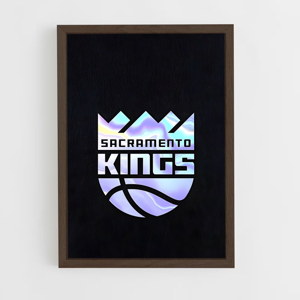 ap-sacramento kings-18 cadre Bois foncé