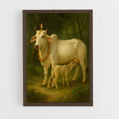 ap-sacred cow-3 cadre Bois foncé