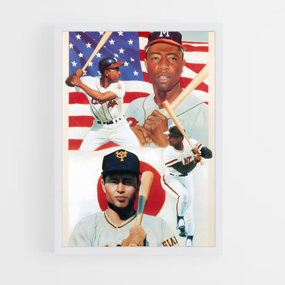 ap-sadaharu oh-4 cadre Blanc