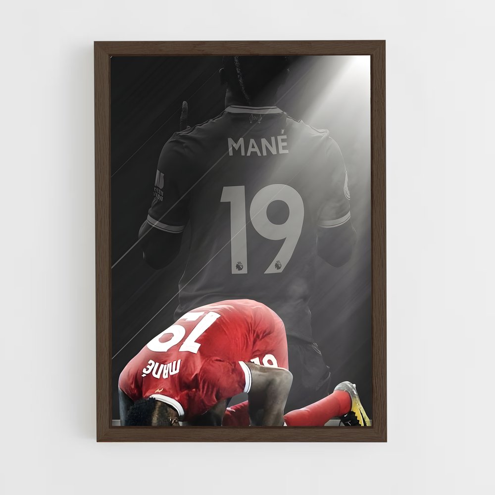 ap-sadio mane-13 cadre Bois foncé