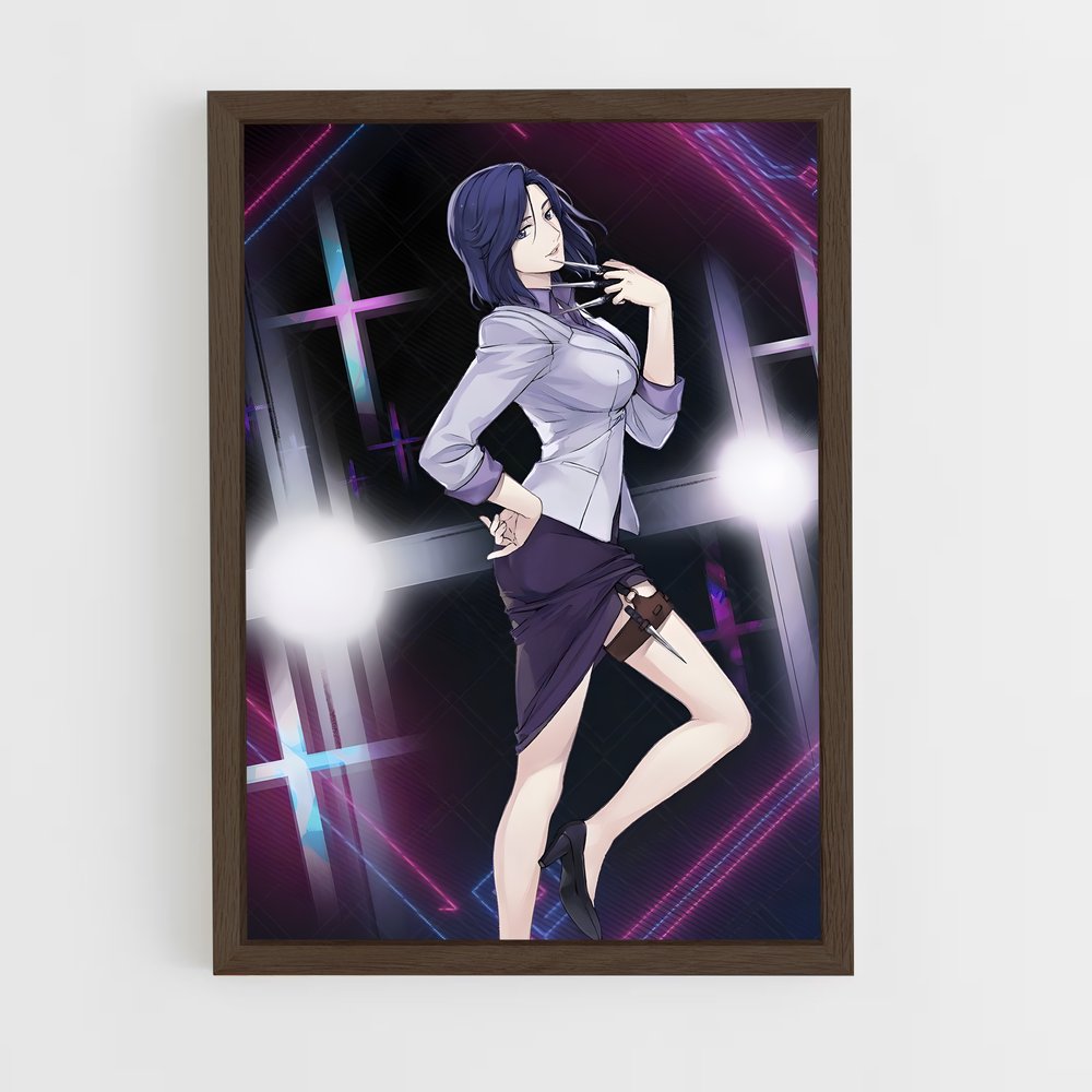 ap-saeko nogami-8 cadre Bois foncé