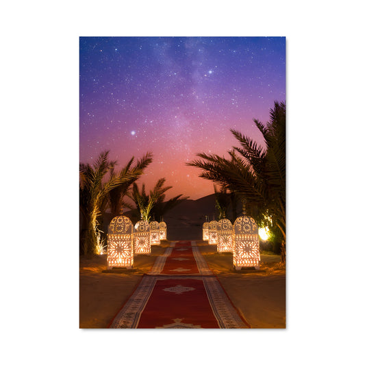 Poster Tapis Rouge du Désert