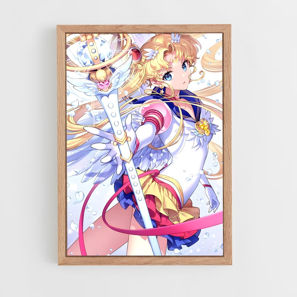 ap-sailor moon-1 cadre Bois clair