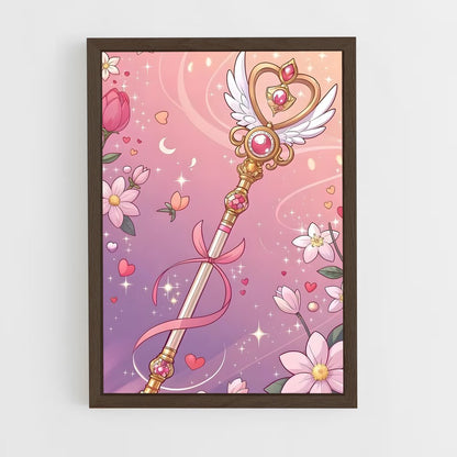 ap-sailor moon-4 cadre Bois foncé