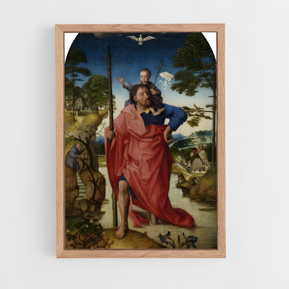 ap-saint christopher-1 cadre Bois clair