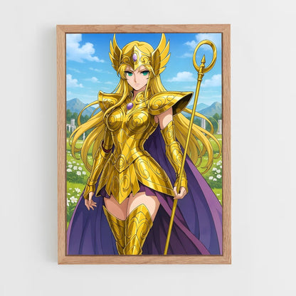 ap-saint seiya-11 cadre Bois clair