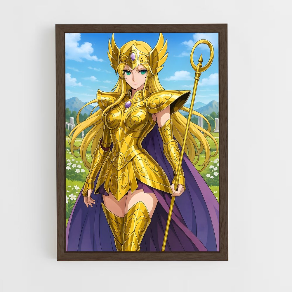 ap-saint seiya-11 cadre Bois foncé