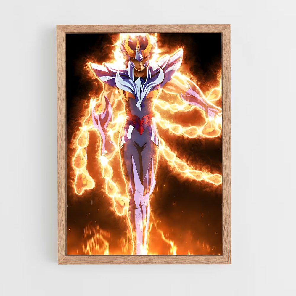 ap-saint seiya-12 cadre Bois clair