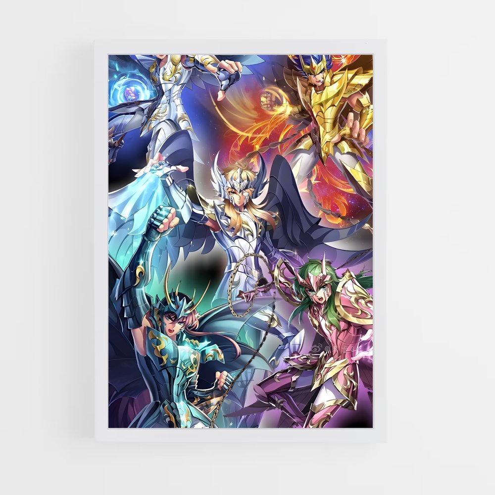 ap-saint seiya-3 cadre Blanc