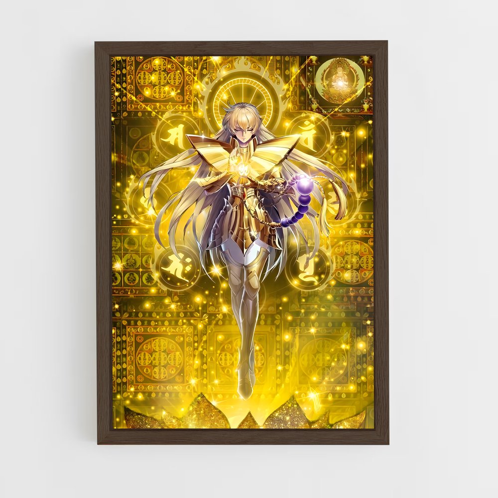 ap-saint seiya-6 cadre Bois foncé