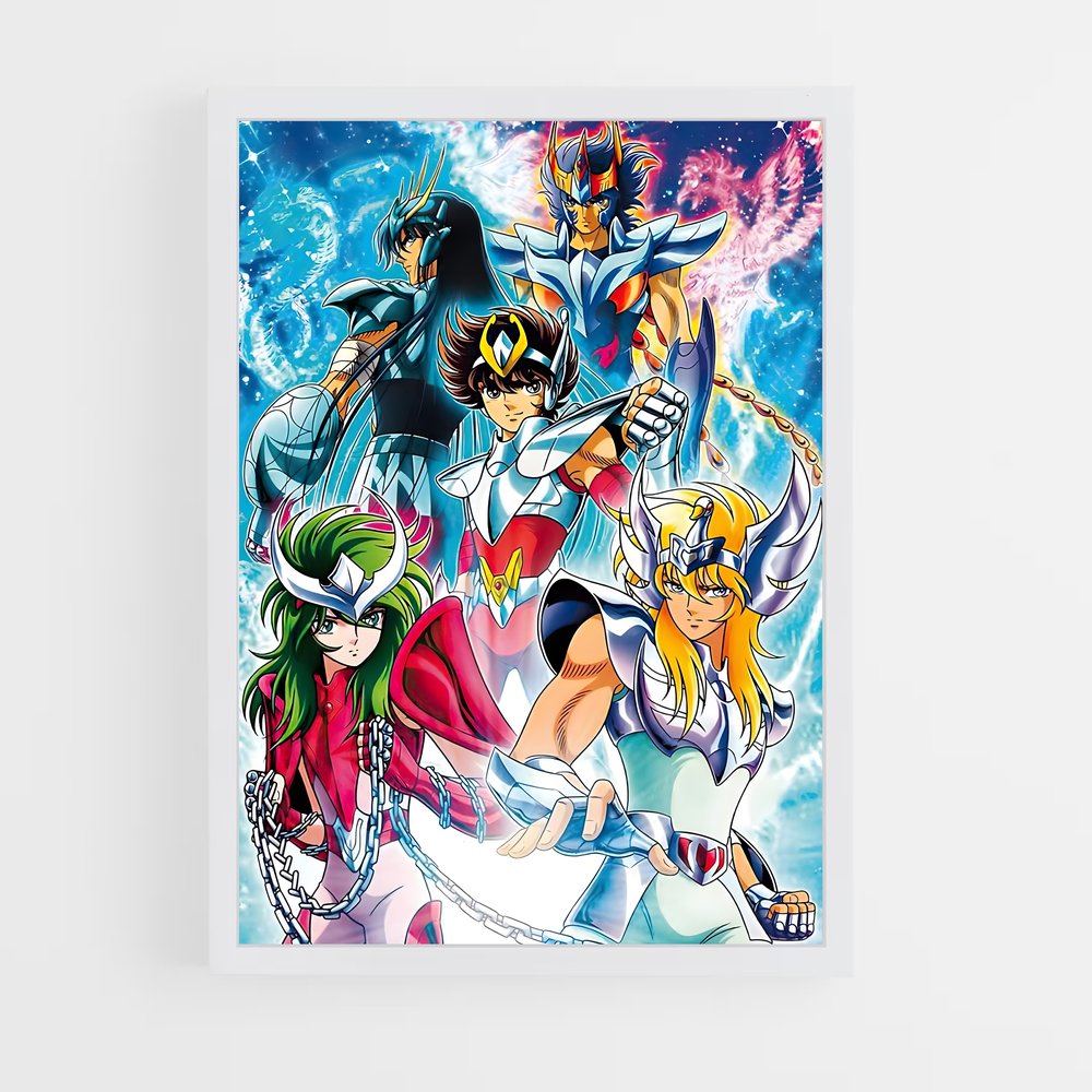 ap-saint seiya-8 cadre Blanc