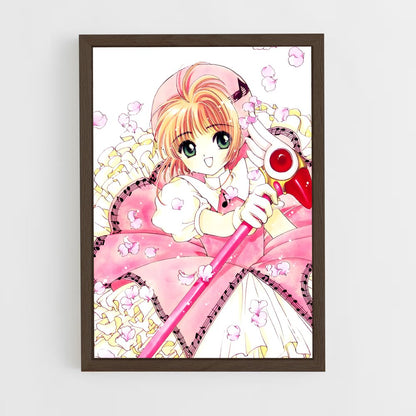 ap-sakura kinomoto-2 cadre Bois foncé