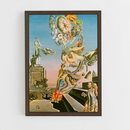 ap-salvador dali-2 cadre Bois foncé