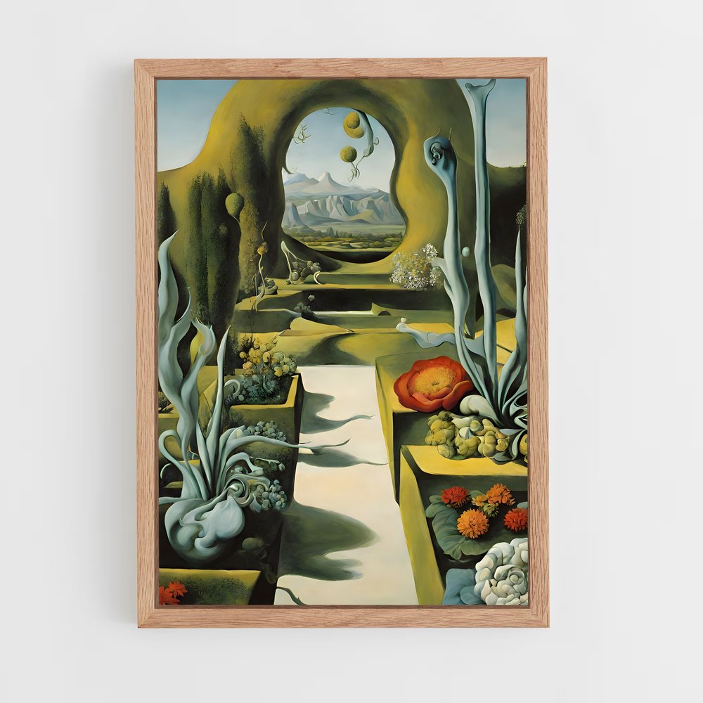 ap-salvador dali-5 cadre Bois clair