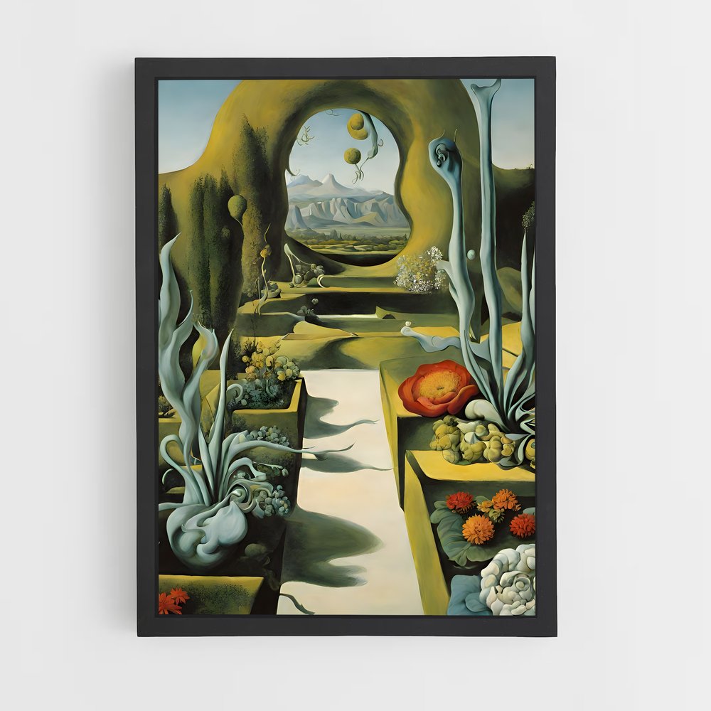 ap-salvador dali-5 cadre Noir