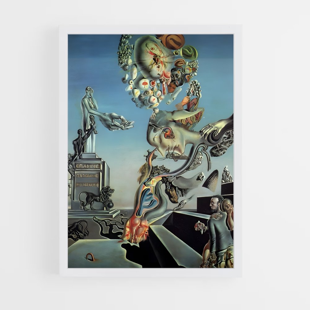 ap-salvador dali-7 cadre Blanc
