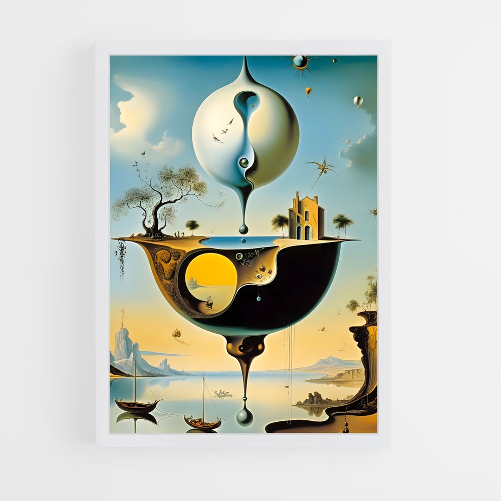 ap-salvador dali-8 cadre Blanc
