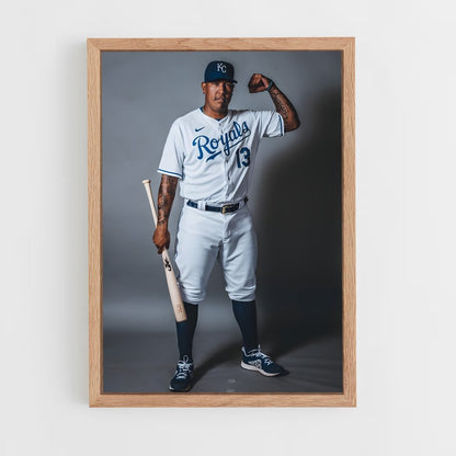 ap-salvador perez-7 cadre Bois clair