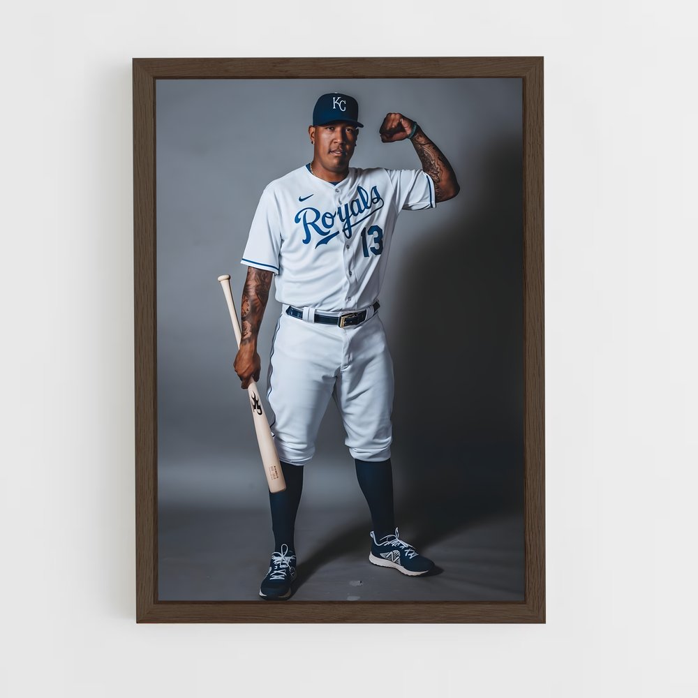 ap-salvador perez-7 cadre Bois foncé