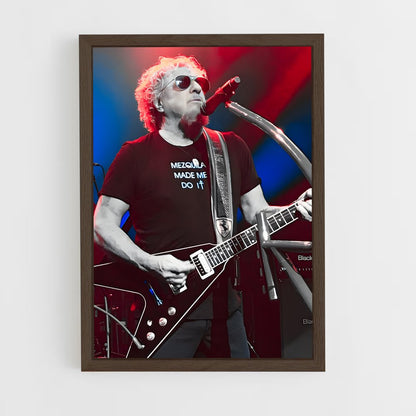 ap-sammy hagar-2 cadre Bois foncé