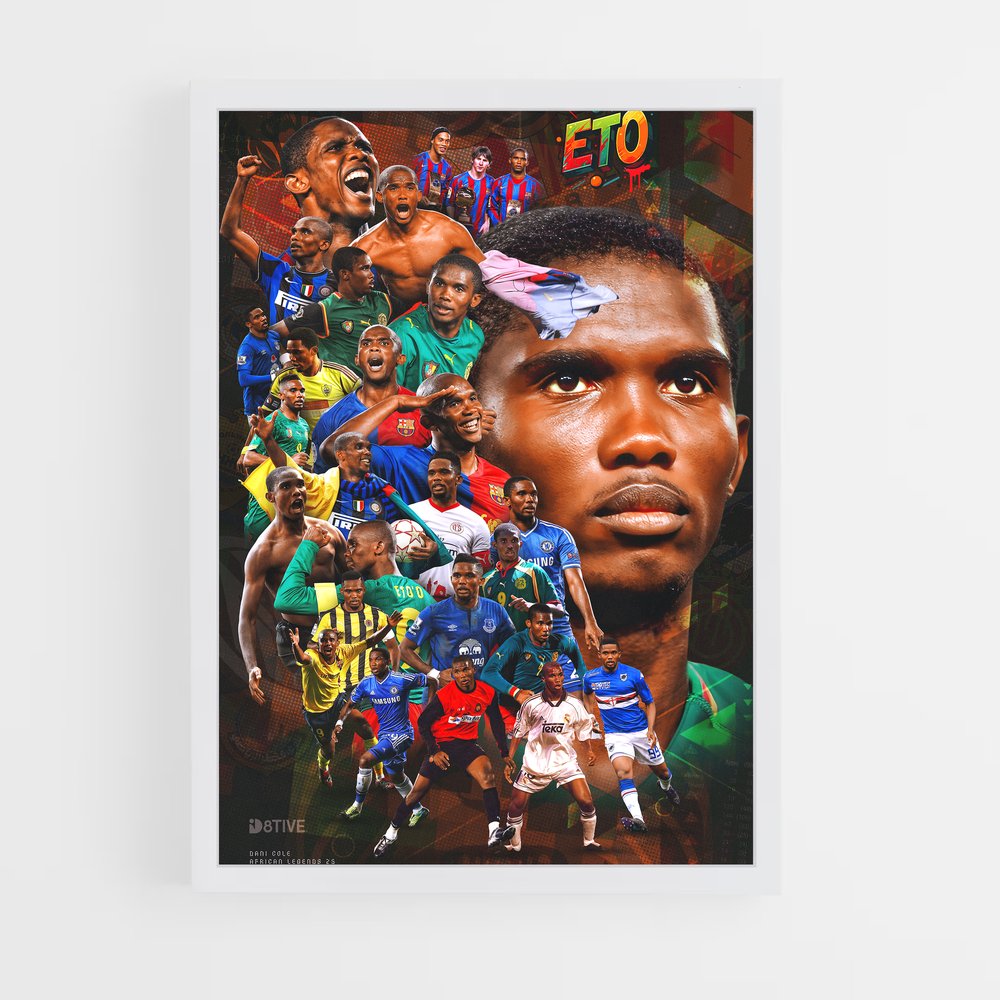 ap-samuel eto'o-3 cadre Blanc