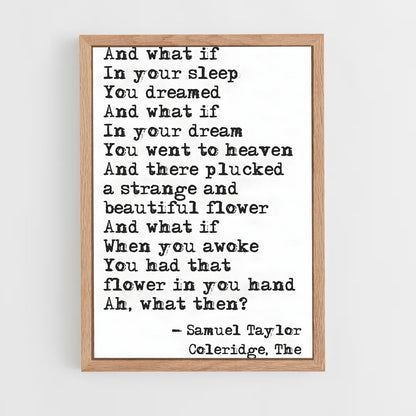 ap-samuel taylor coleridge-1 cadre Bois clair