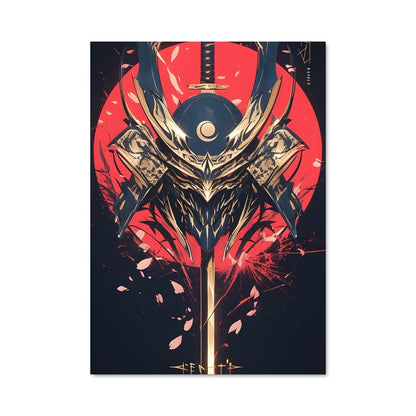 Poster Lame du Soleil Rouge
