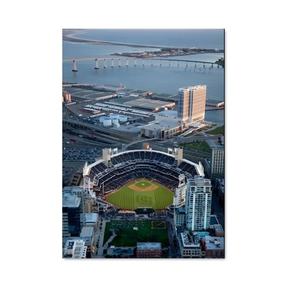 Poster San Diego Skyline et Baseball