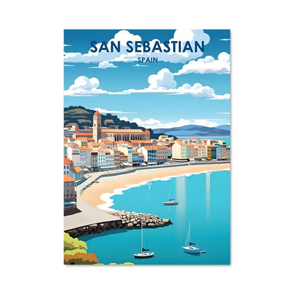 Poster Plage de San Sebastián
