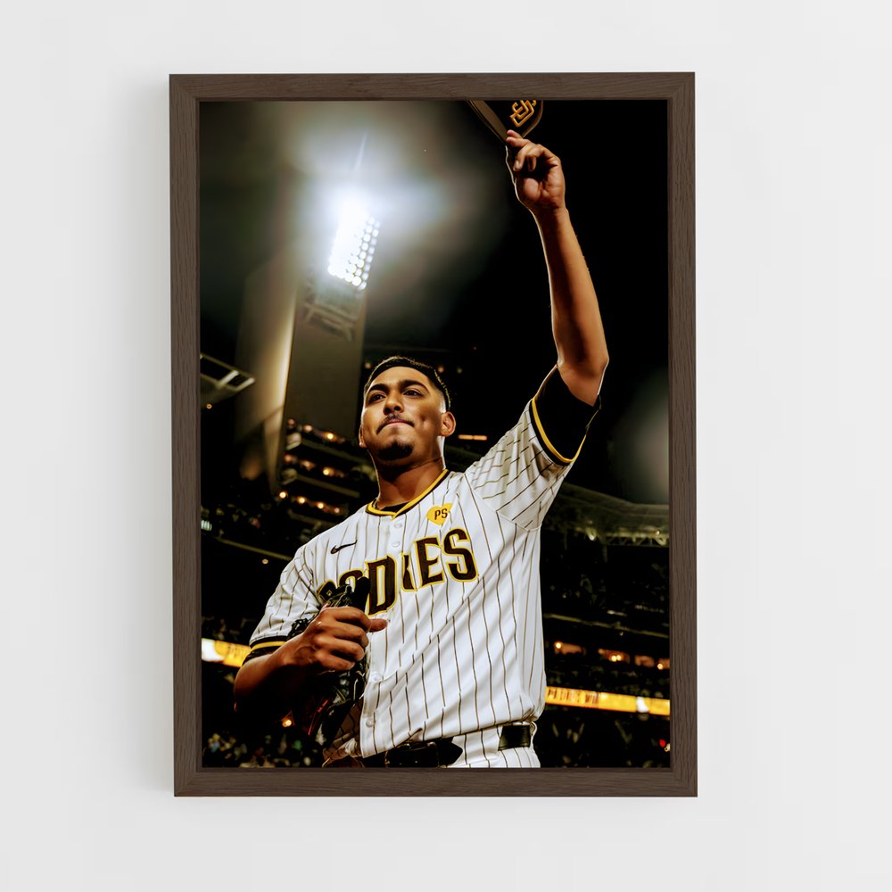 ap-san diego padres-10 cadre Bois foncé
