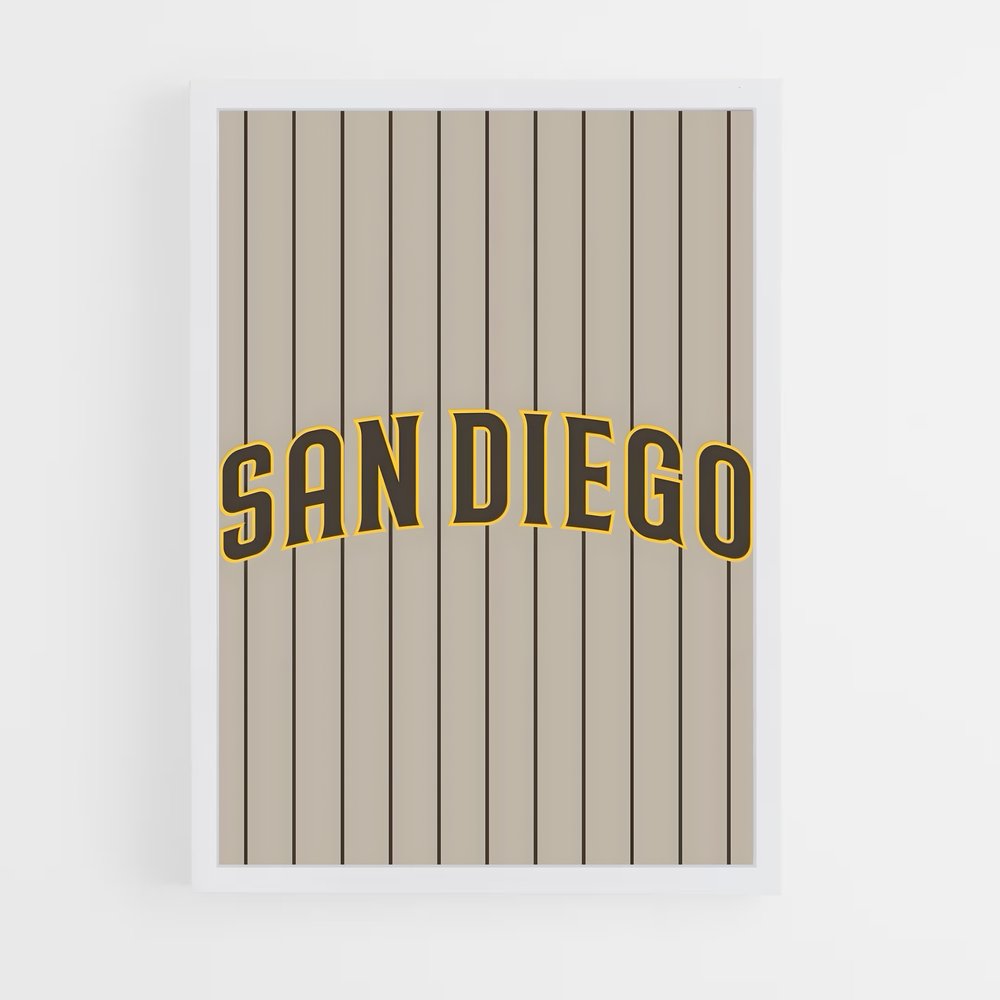 ap-san diego padres-11 cadre Blanc